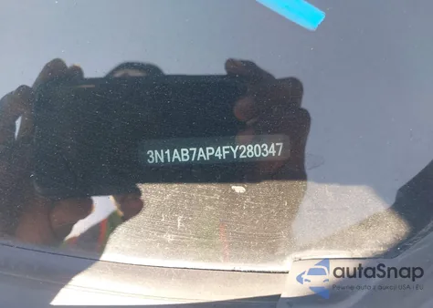 2015 Nissan Sentra Sv z USA, uszkodzony, nr VIN 3N1AB7AP4FY280347